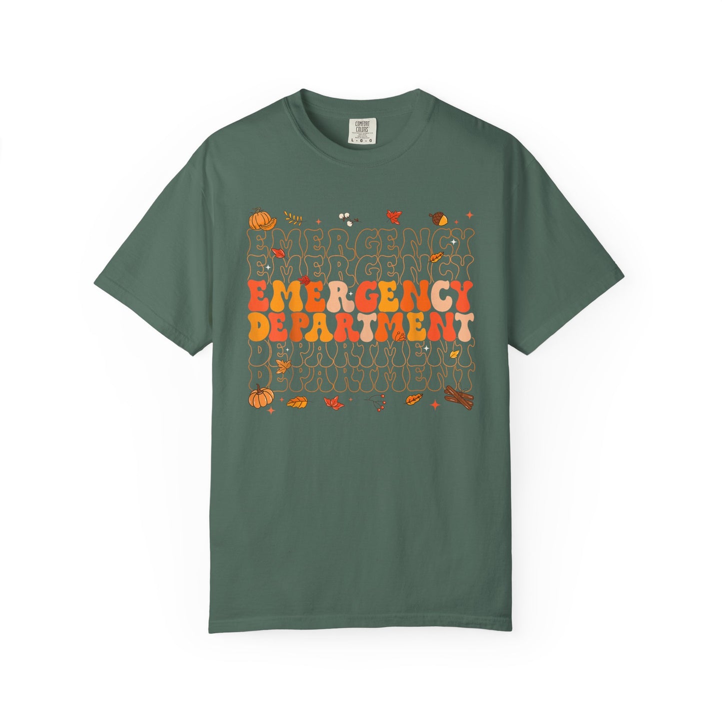 Emergency Fall comfort colors comfy tshirt,  thanksgiving nurse tshirt
