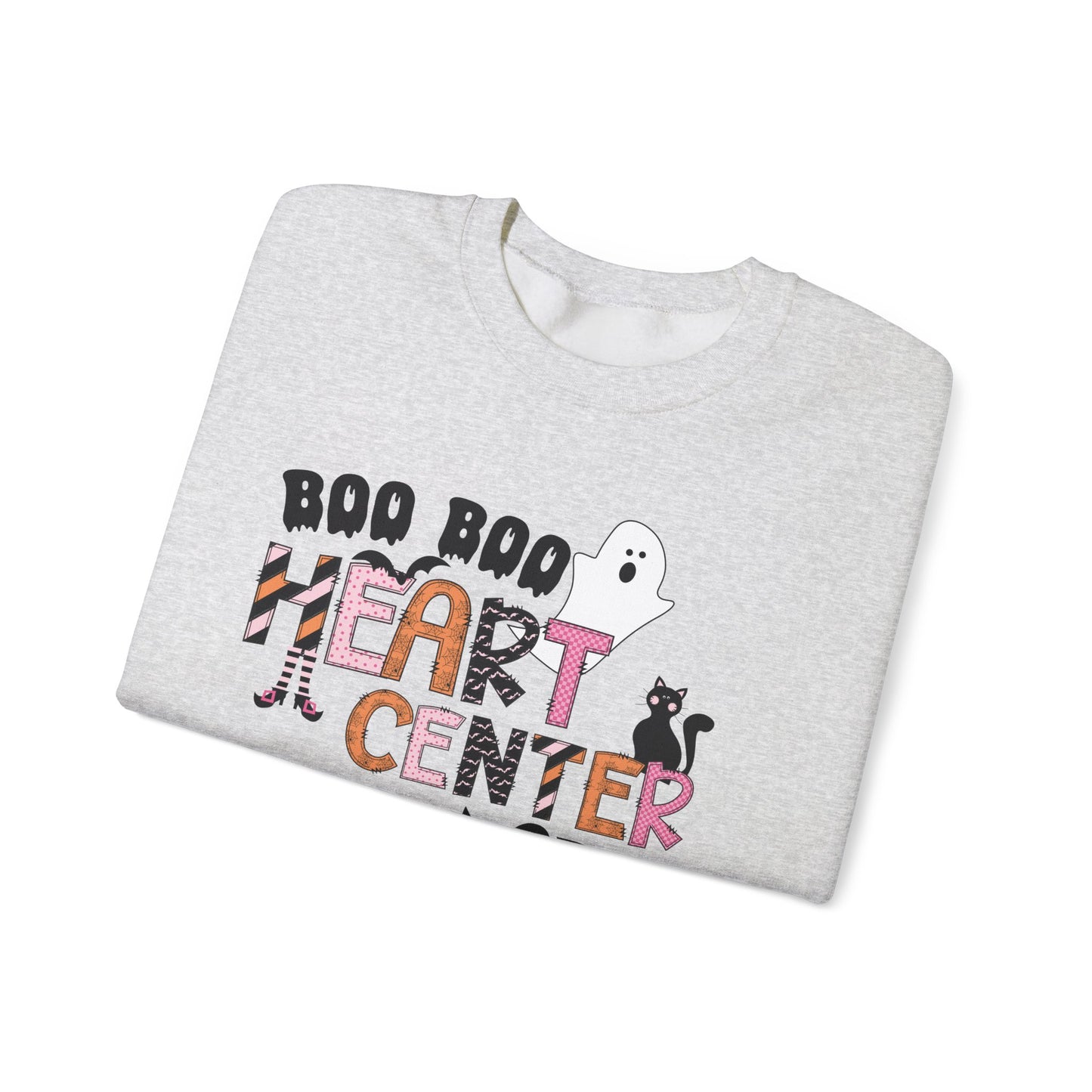 Cardiac Nurse Boo Boo Peds Crew, pediatric nurse Halloween sweatshirt,gildan  ghost nurse sweatshirt, Peds nurse , Spooky nurse shirt