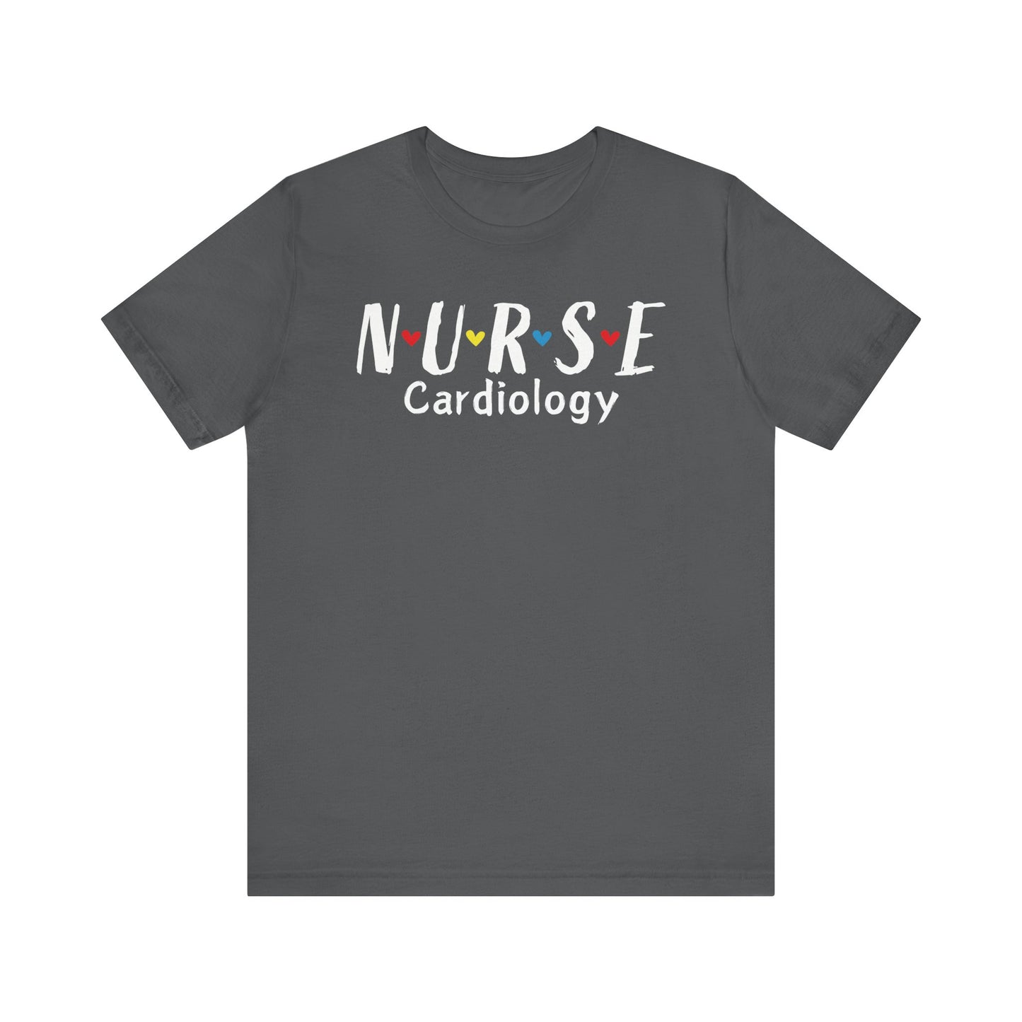 Cute Heart Nurse Cardiology Bella Canvas Shirt