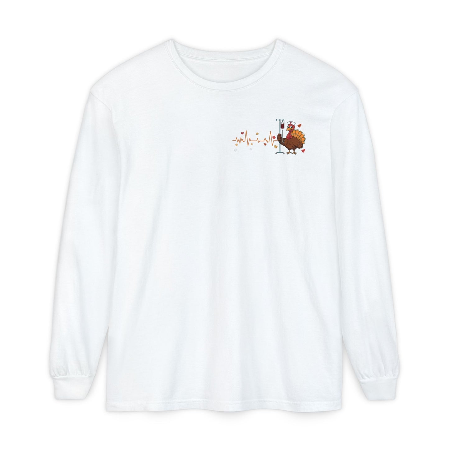 Turkey pocket design ED Nurse , pediatric nurse thanksgiving  shirt, comfort colors turkey ekg nurse shirt, Peds nurse , fall nurse shirt
