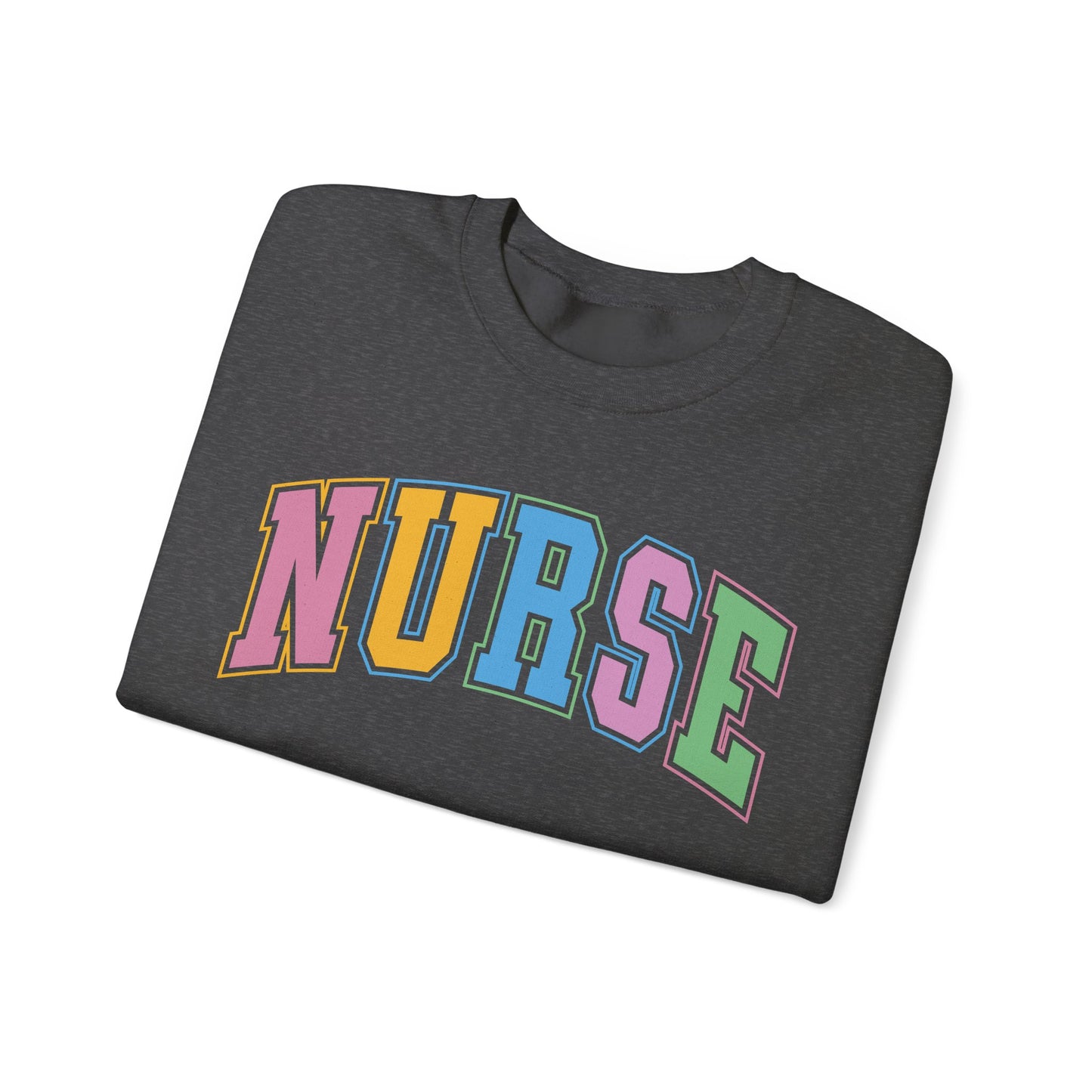 Multi Color Nurse  Varsity Letter Sweatshirt