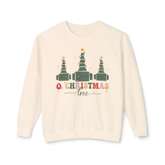 Christmas nurse sweatshirt, comfort colors, gift for nurse,O2 Christmas tree sweatshirt, ICU Nurse, ED Nurse, respiratory therapist