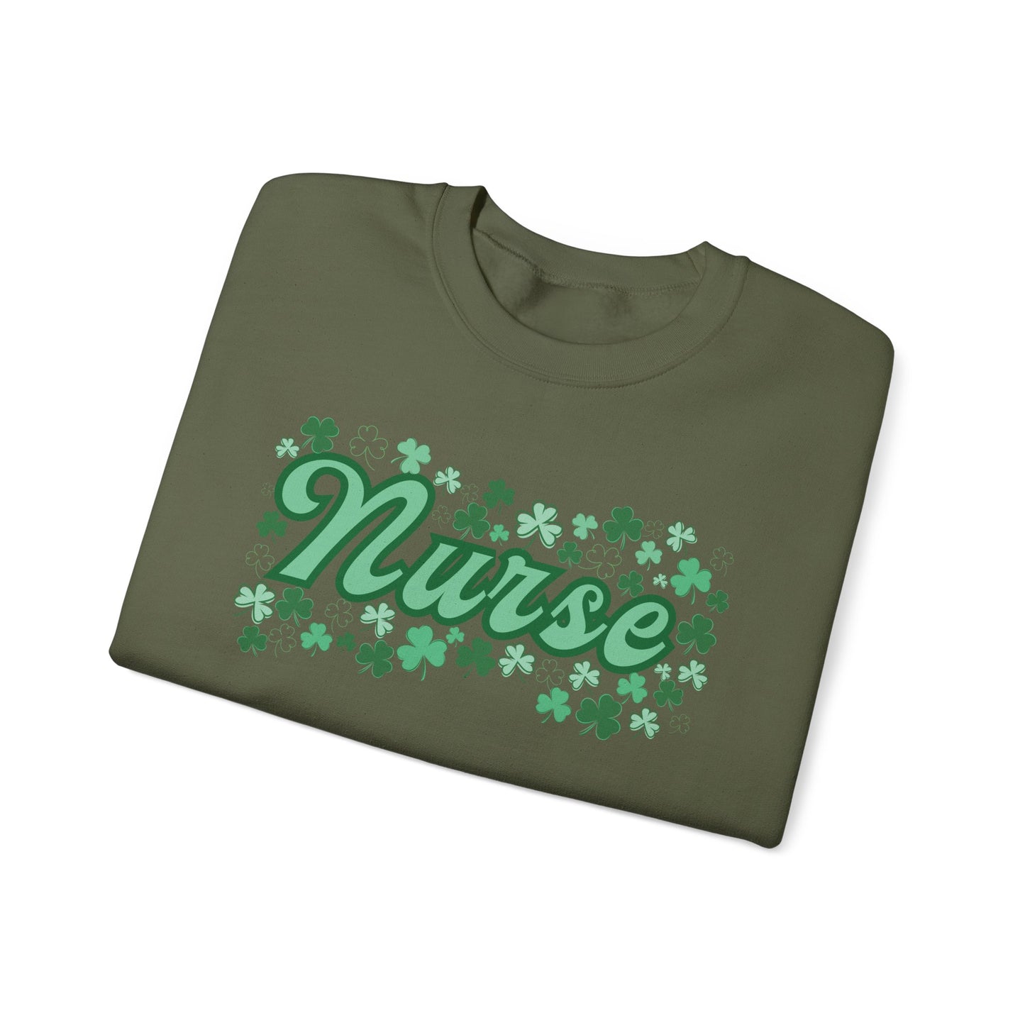 Nurse St. Patricks Clover Sweatshirt, ED RN, nurse sweater, St. Paddys nurse sweater, Pediatrics, Med Surg, NICU