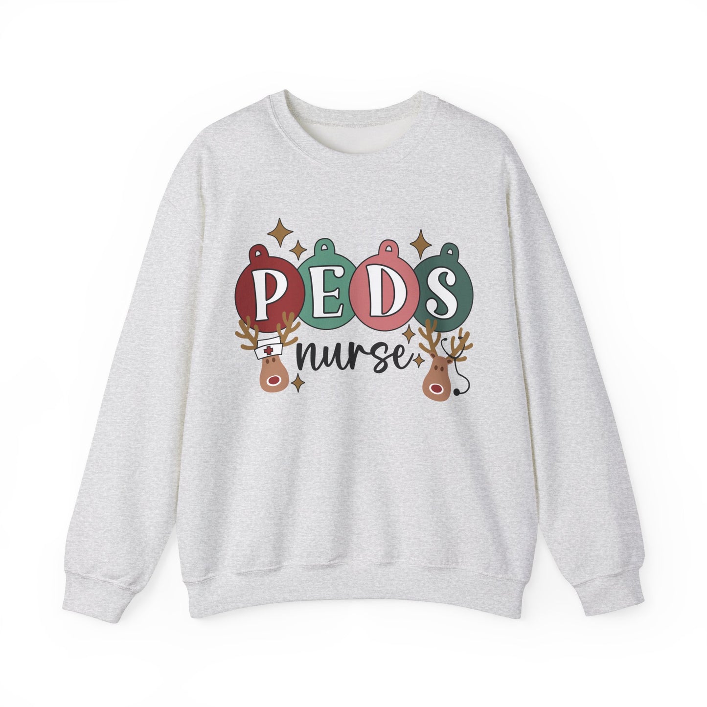 Christmas Nurse Sweatshirt, pediatric nurse reindeer sweatshirt, ER Nurse Christmas sweater, Pediatric Nurse, Christmas Crew, group shirt