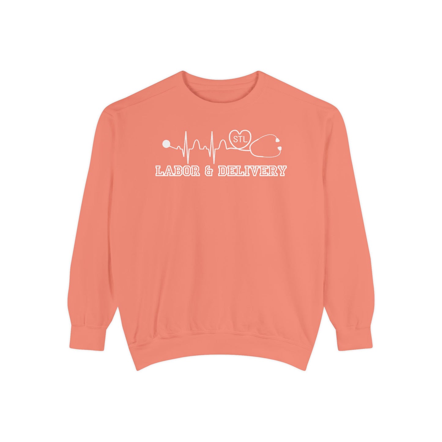 Labor and delivery stl comfort colors sweatshirt, cozy sweatshirt !