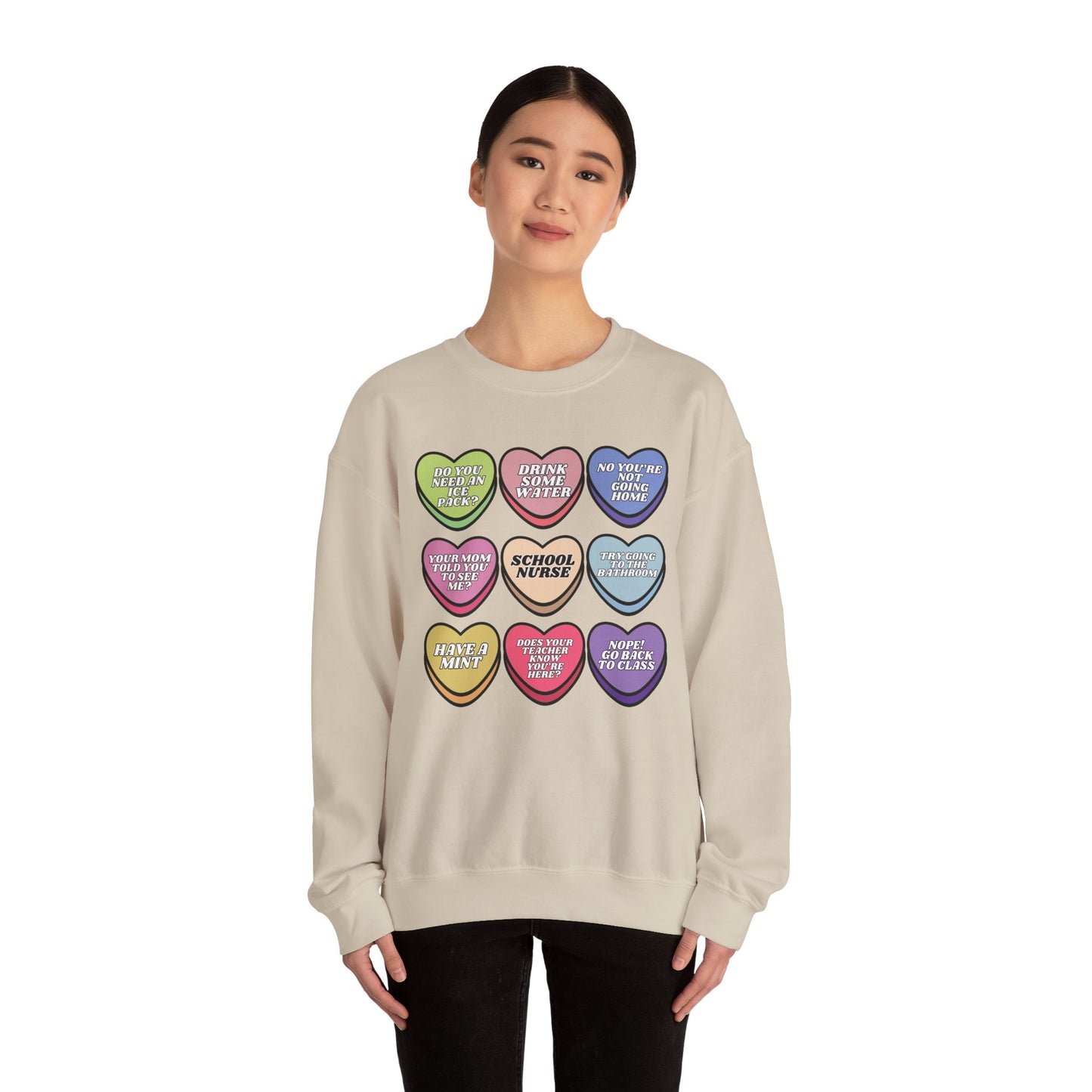 School Nurse Candy Sweatshirt, message me to customize for your unit!