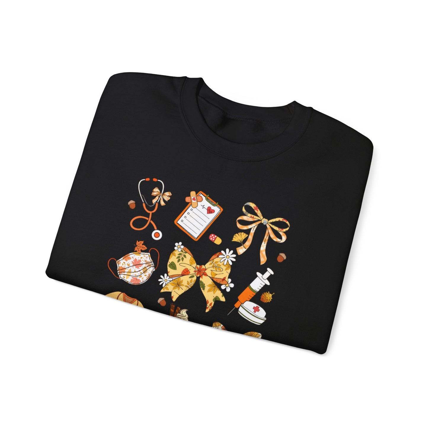 Cute Fall Pediatric Emergency Sweatshirt for all Fall Months, Nurse shirt, gift for nurse, coquette bow, everything fall