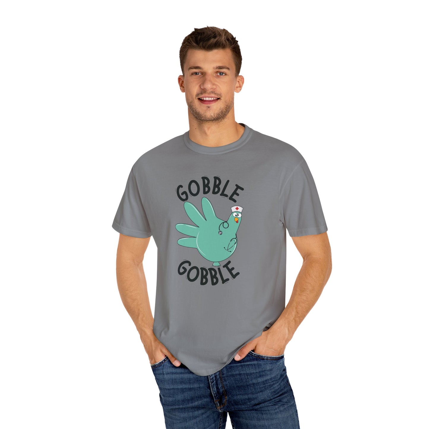 Comfort colors gobble gobble funny tshirt, nurse gobble shirt