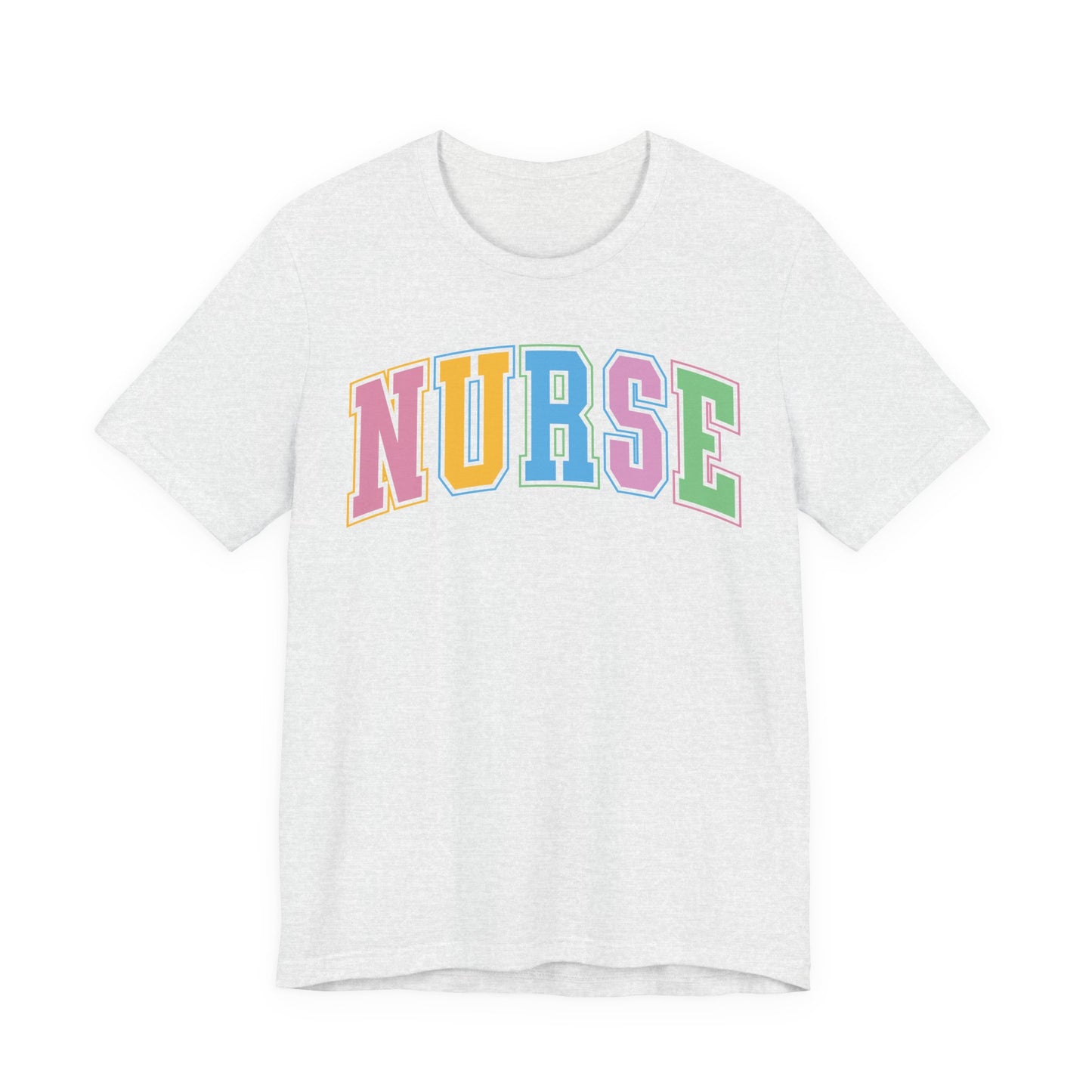 Multi Color Nurse Varsity Letter Tshirt, NICau, PICU, emergency department, labor and delivery