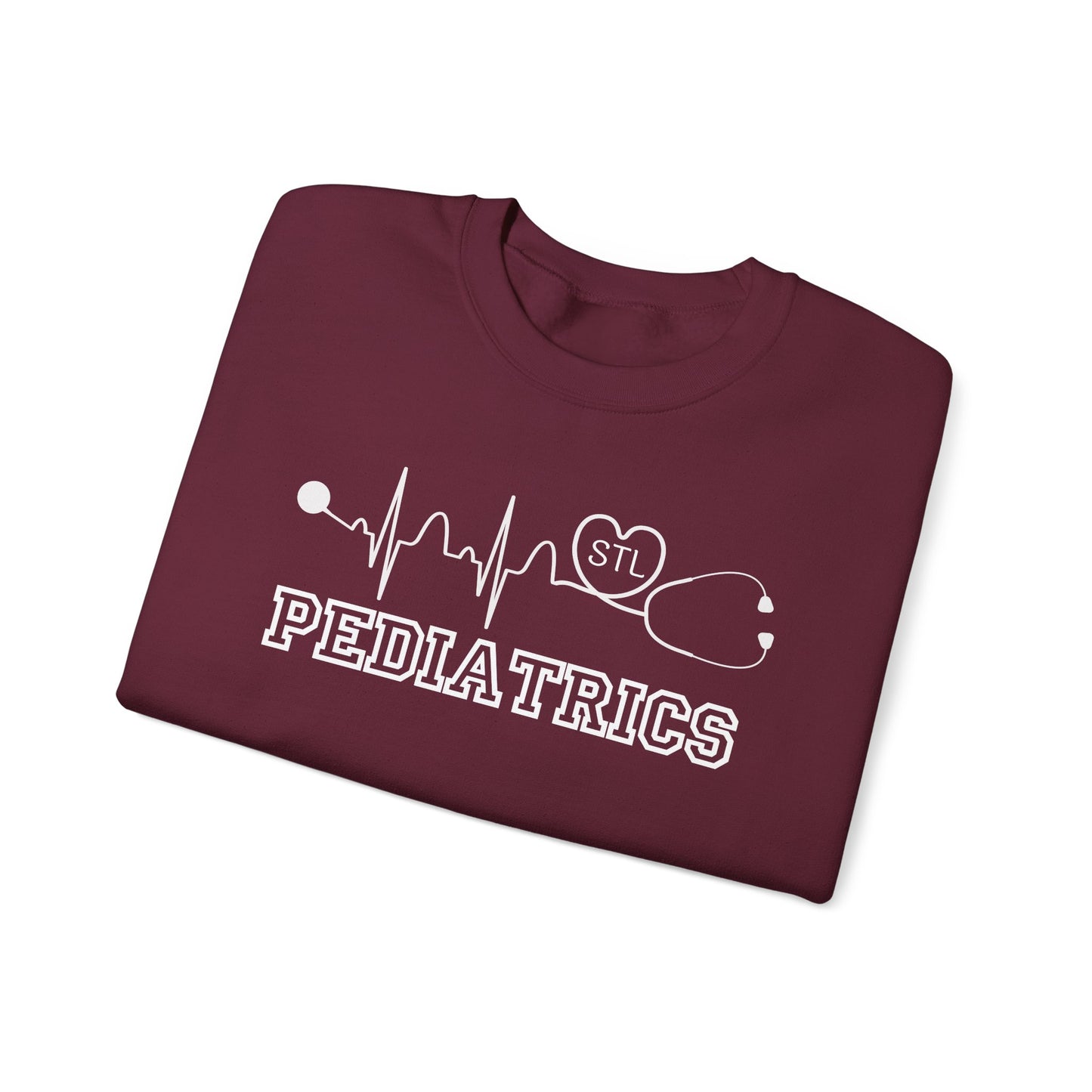 STL Pediatrics RN Comfy Gildan Sweatshirt, EKG STL  love, wear out or at work!