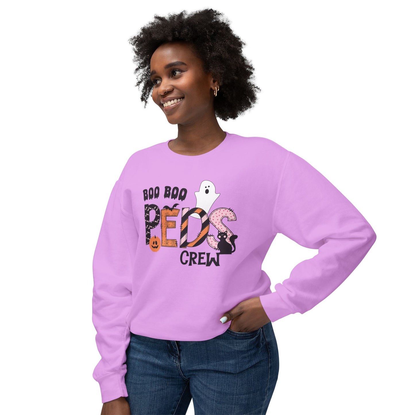 Boo Boo Peds Crew, pediatric nurse sweatshirt, Halloween sweatshirt, spooky season, ER RN, NICU nurseHalloween Nurse, comfort colors