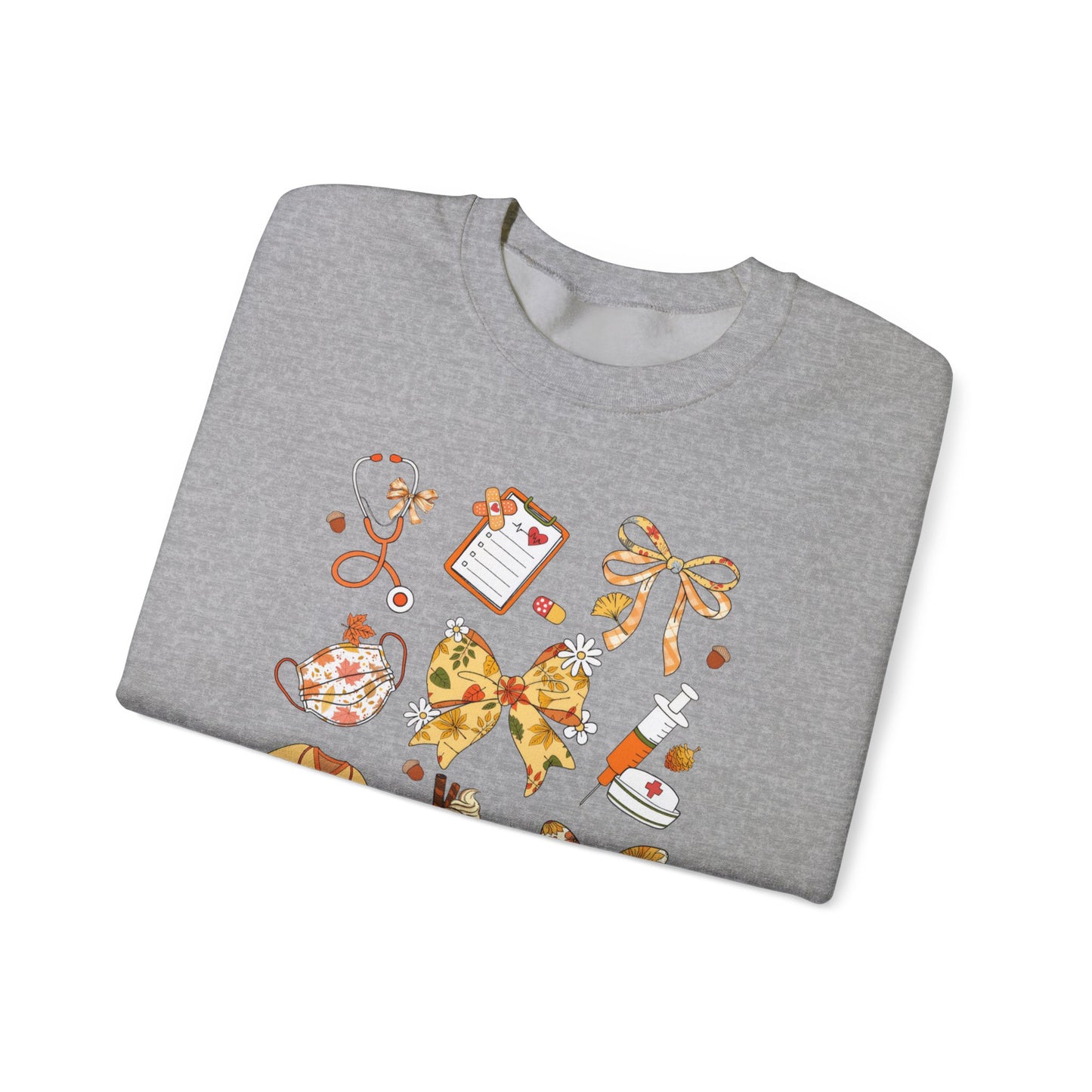 Cute Fall Pediatric Emergency Sweatshirt for all Fall Months, Nurse shirt, gift for nurse, coquette bow, everything fall