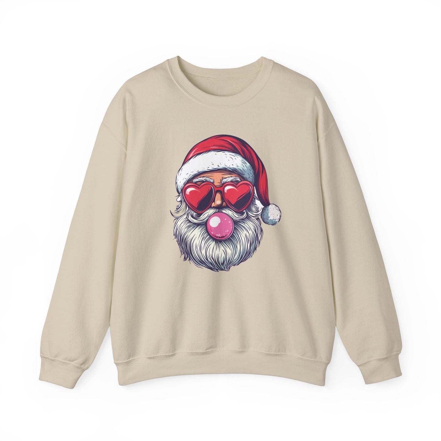 Super cute Santa Blowing Bubblegum sweatshirt