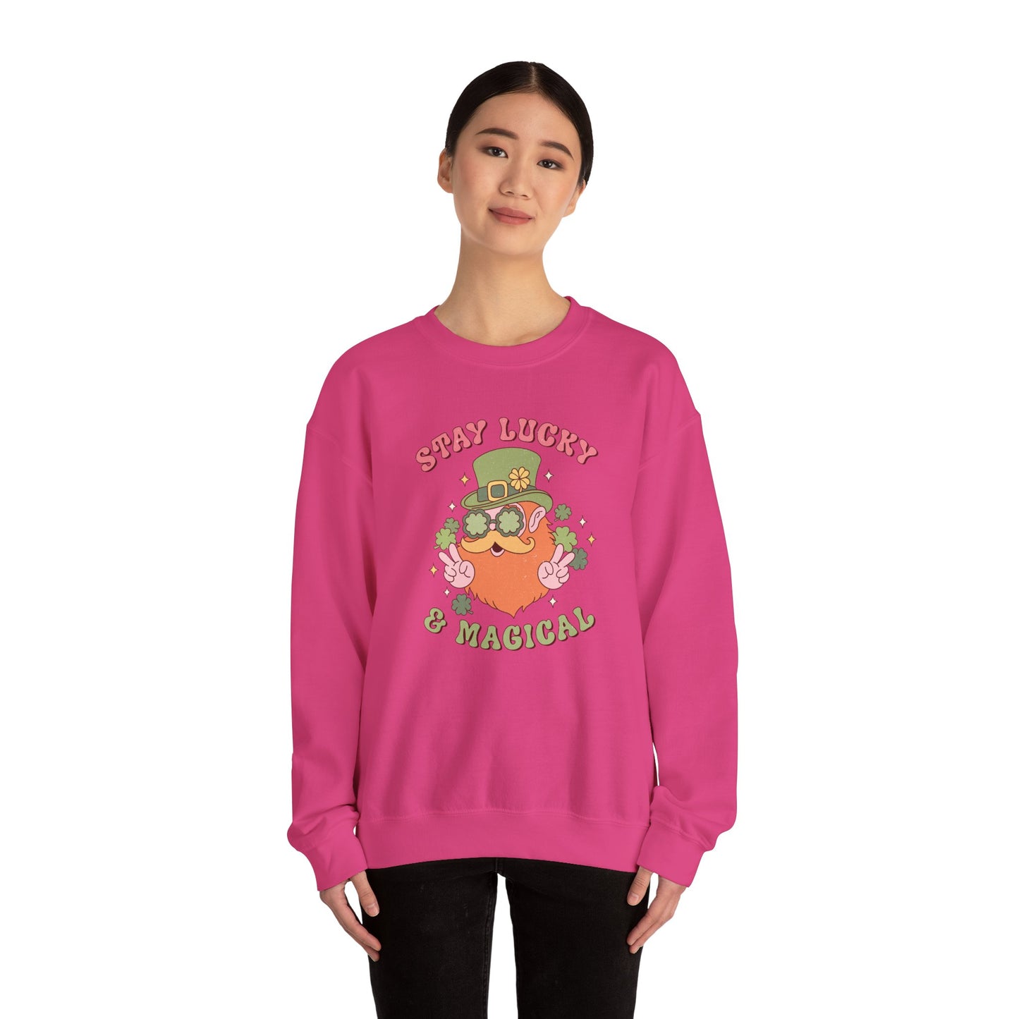 Stay Lucky and magical leprechaun Nurse St. Patricks Day Sweatshirt,  RN sweatershirt, ER Nurse, NICU Nurse, PICU nurse, clover, lucky nurse sweatshirt.