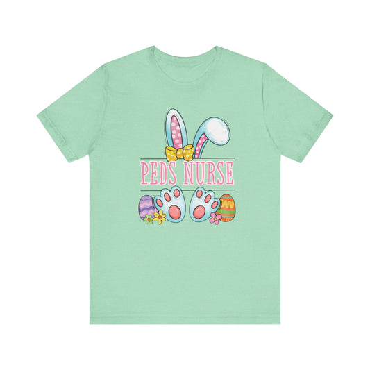 Easter Women Shirt, Retro Chick,Peds Nurse shirt, Easter nurse,