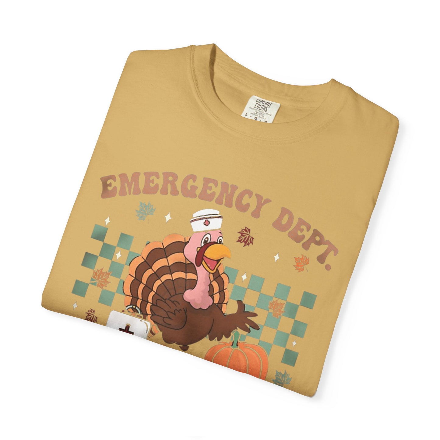 Comfort colors gobble squad tshirt, emergency gobble squad
