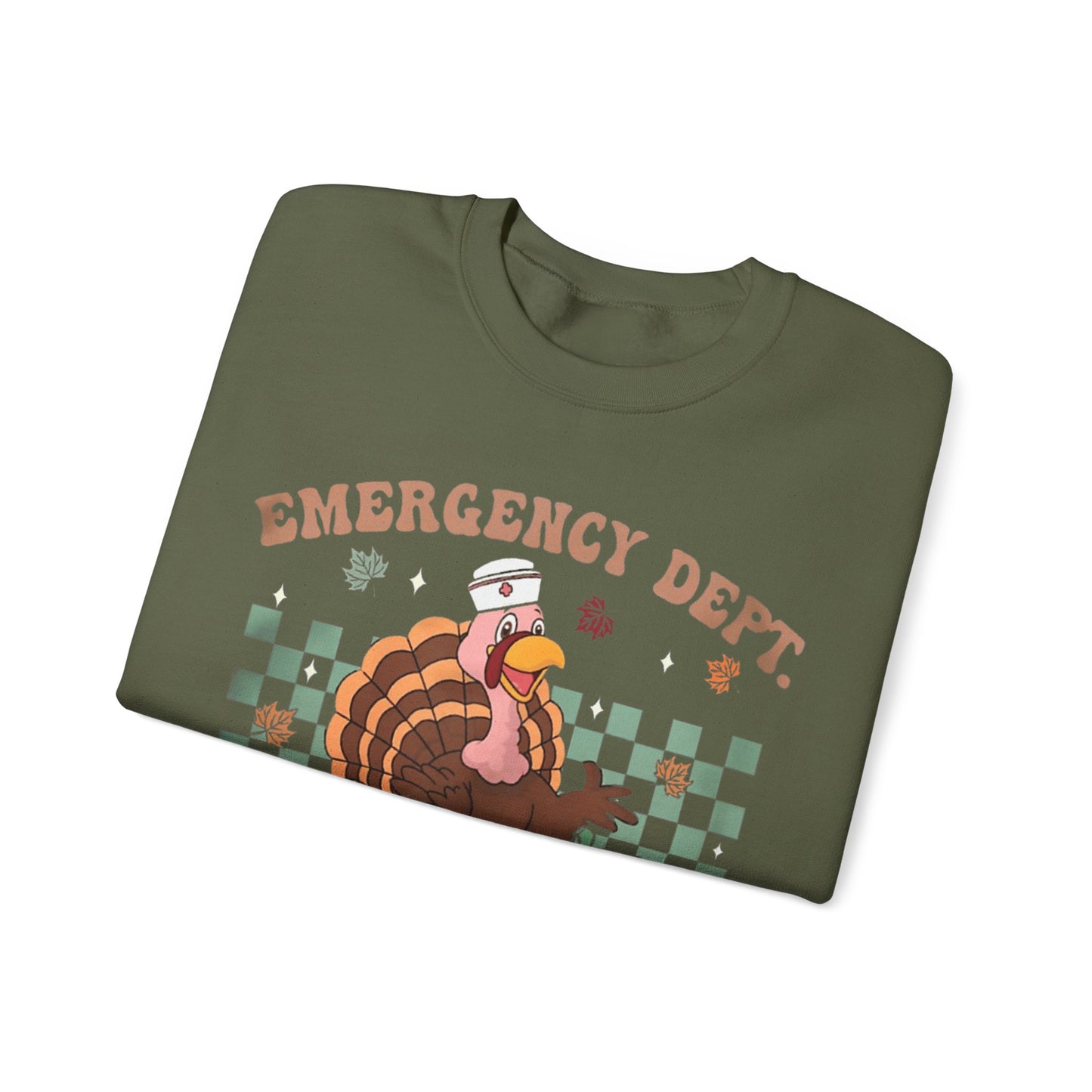 Turkey gobble squad Fall Pediatric Emergency Sweatshirt for all Fall Months, Nurse shirt, gift for nurse, everything fall