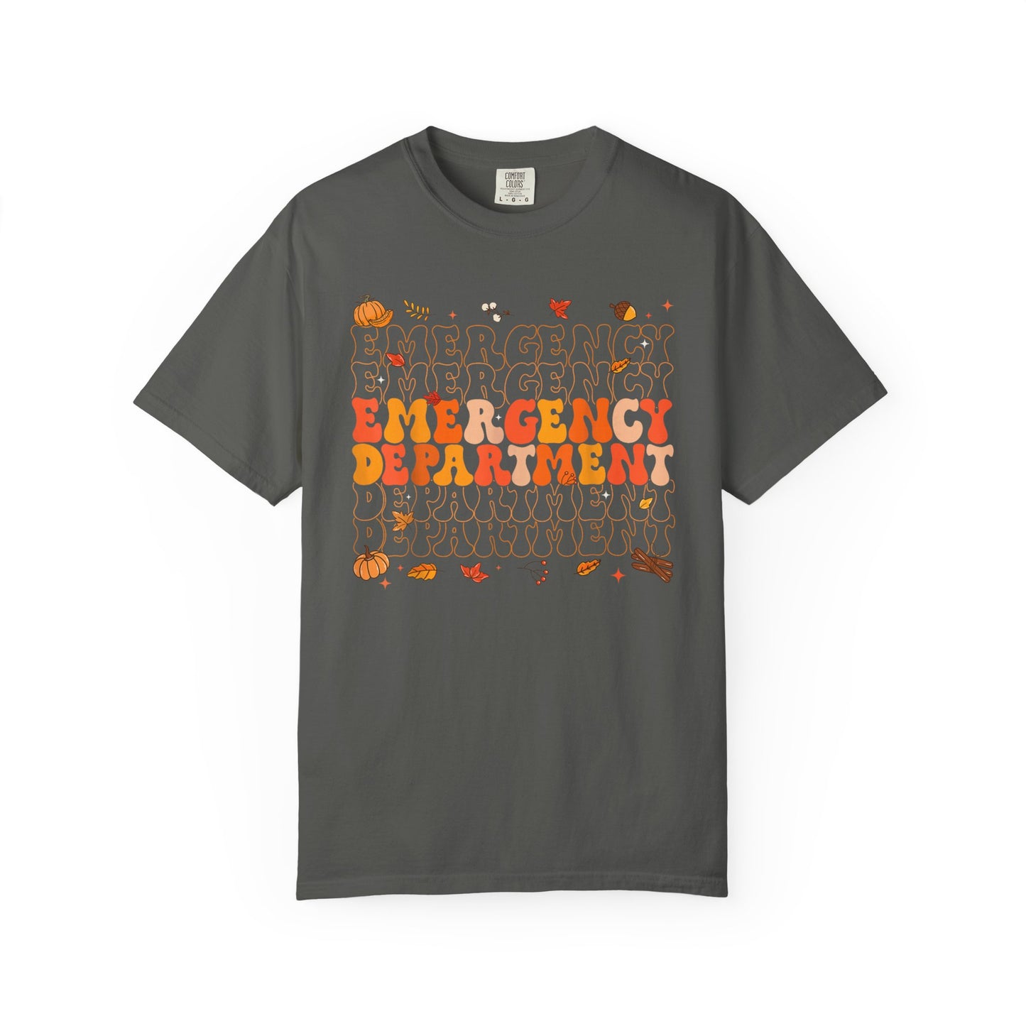 Emergency Fall comfort colors comfy tshirt,  thanksgiving nurse tshirt