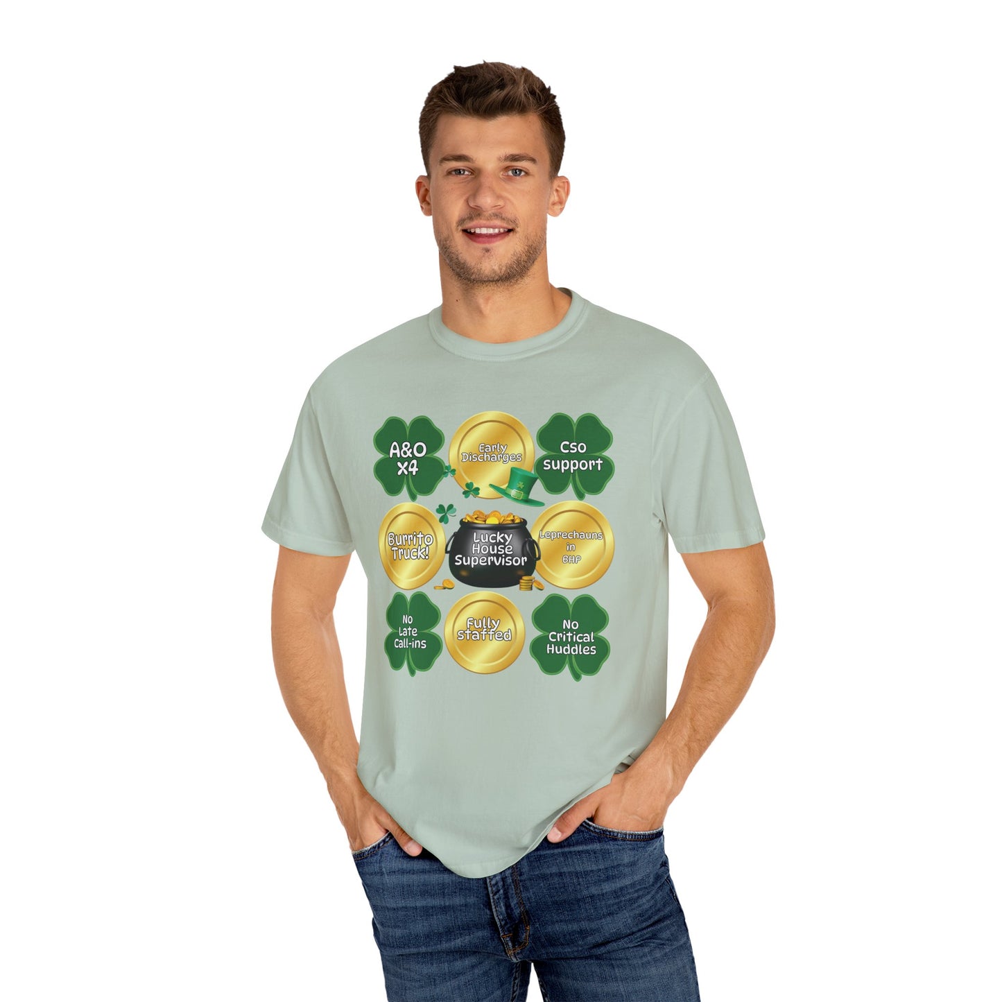 Lucky House Supervisor Comfort colors St. Patrick’s T-shirt