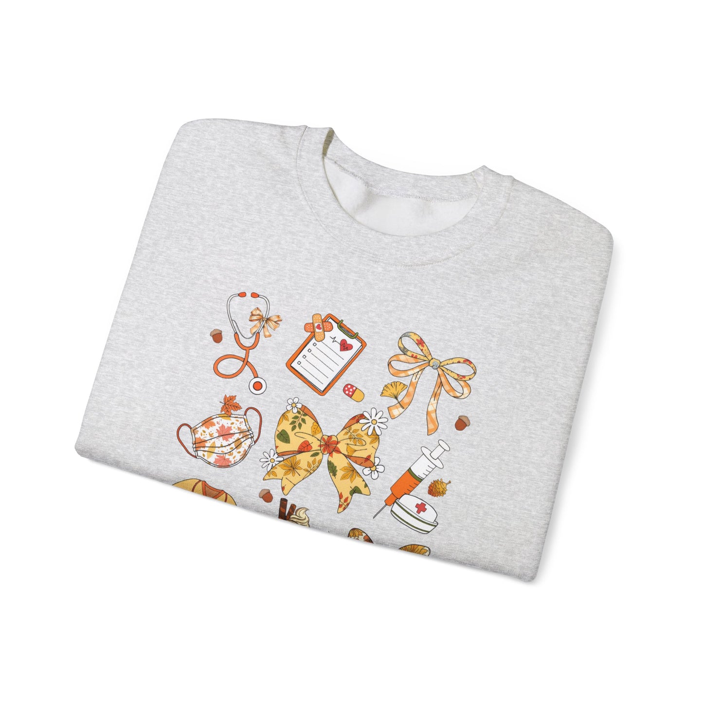 Cute Fall Pediatric Emergency Sweatshirt for all Fall Months, Nurse shirt, gift for nurse, coquette bow, everything fall