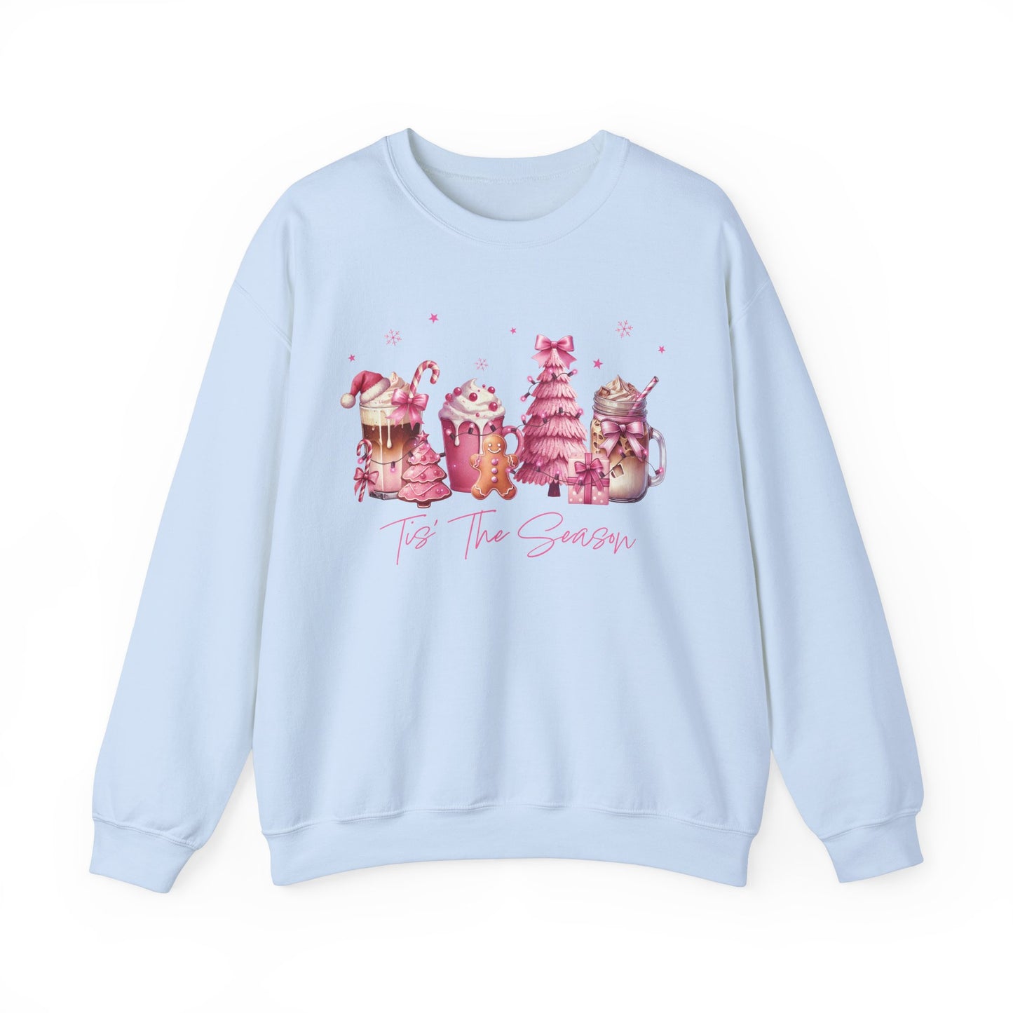 Pink Christmas coffee Sweatshirt