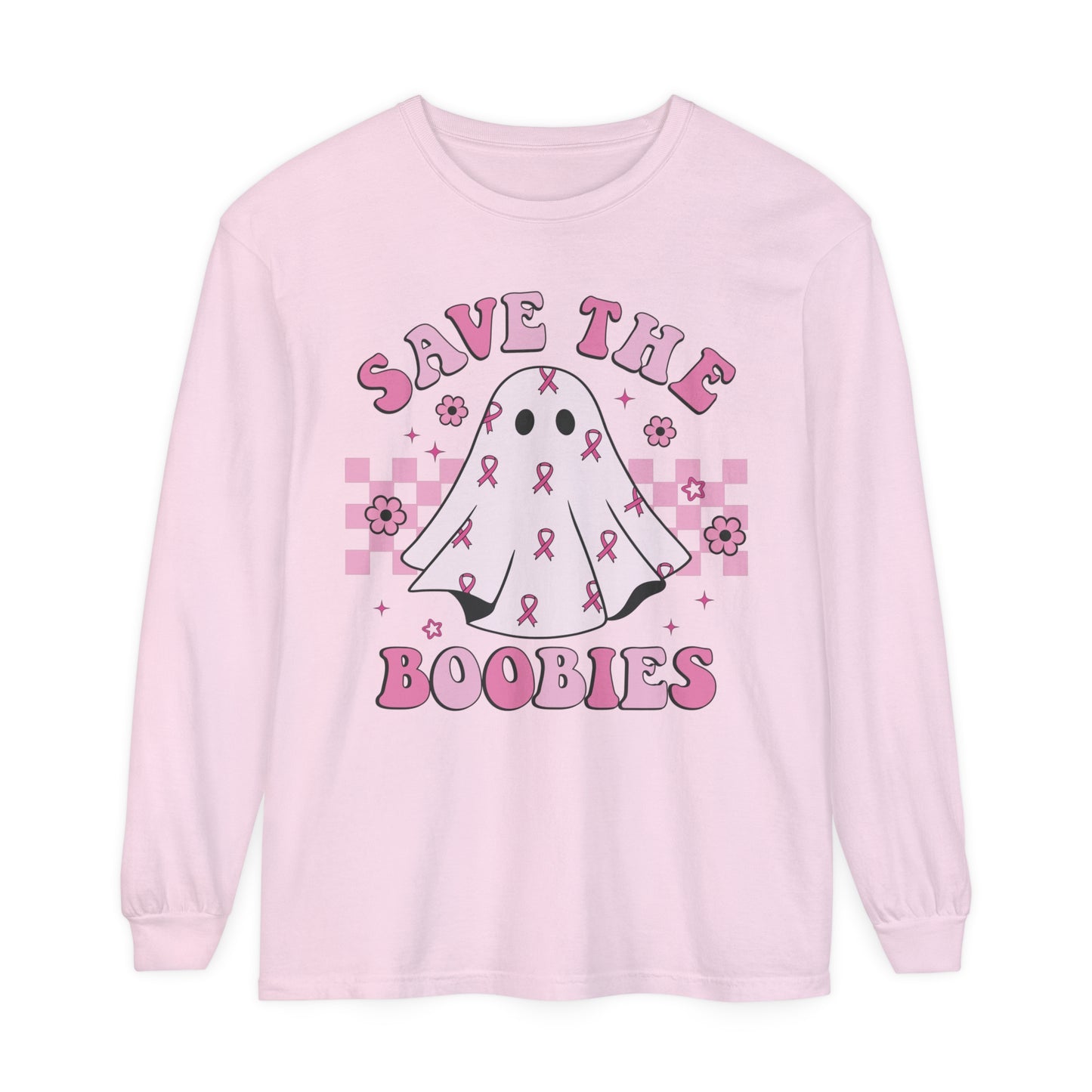 Save the boobies! Breast cancer Awareness long sleeve !  Show your support for your survivor or fighter !