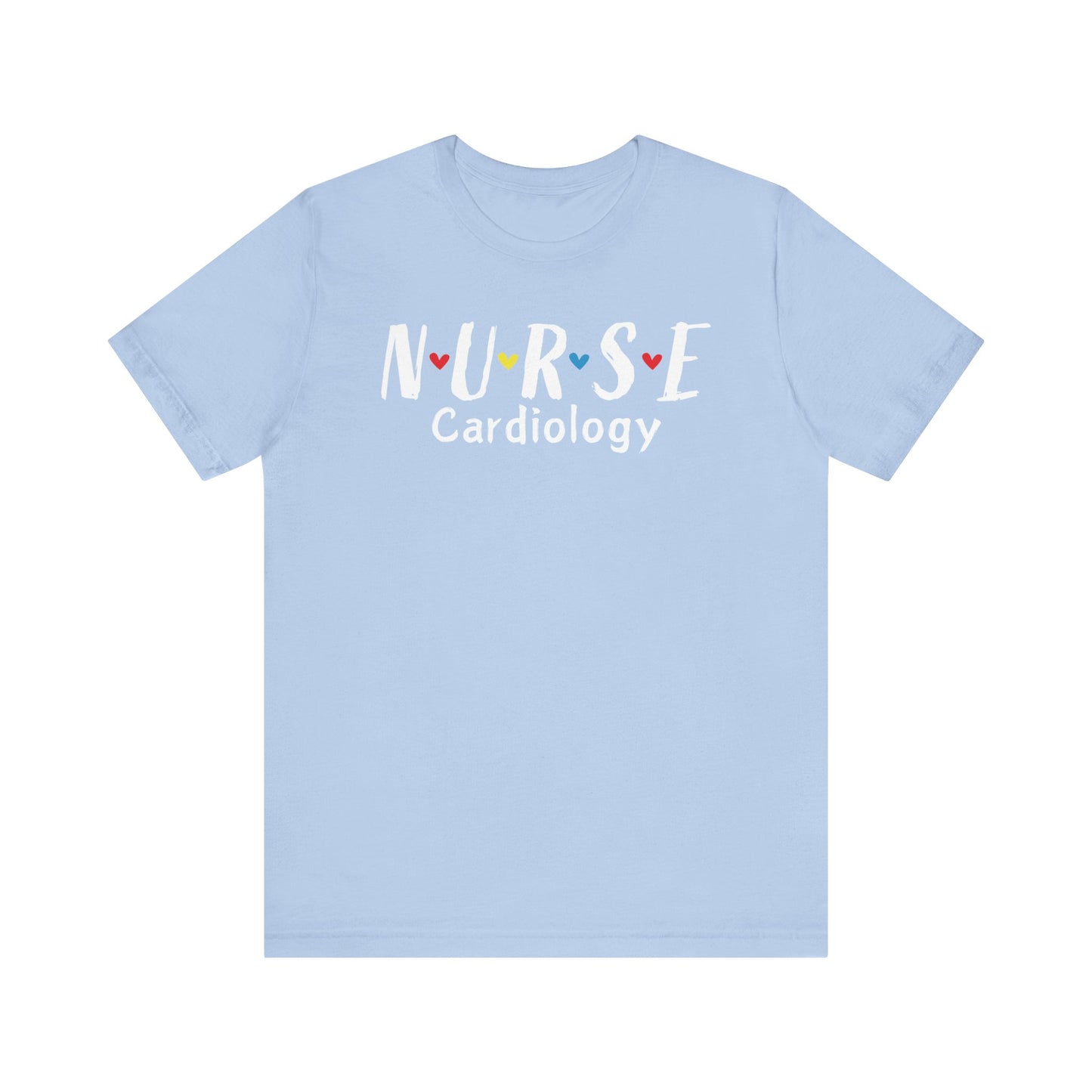 Cute Heart Nurse Cardiology Bella Canvas Shirt