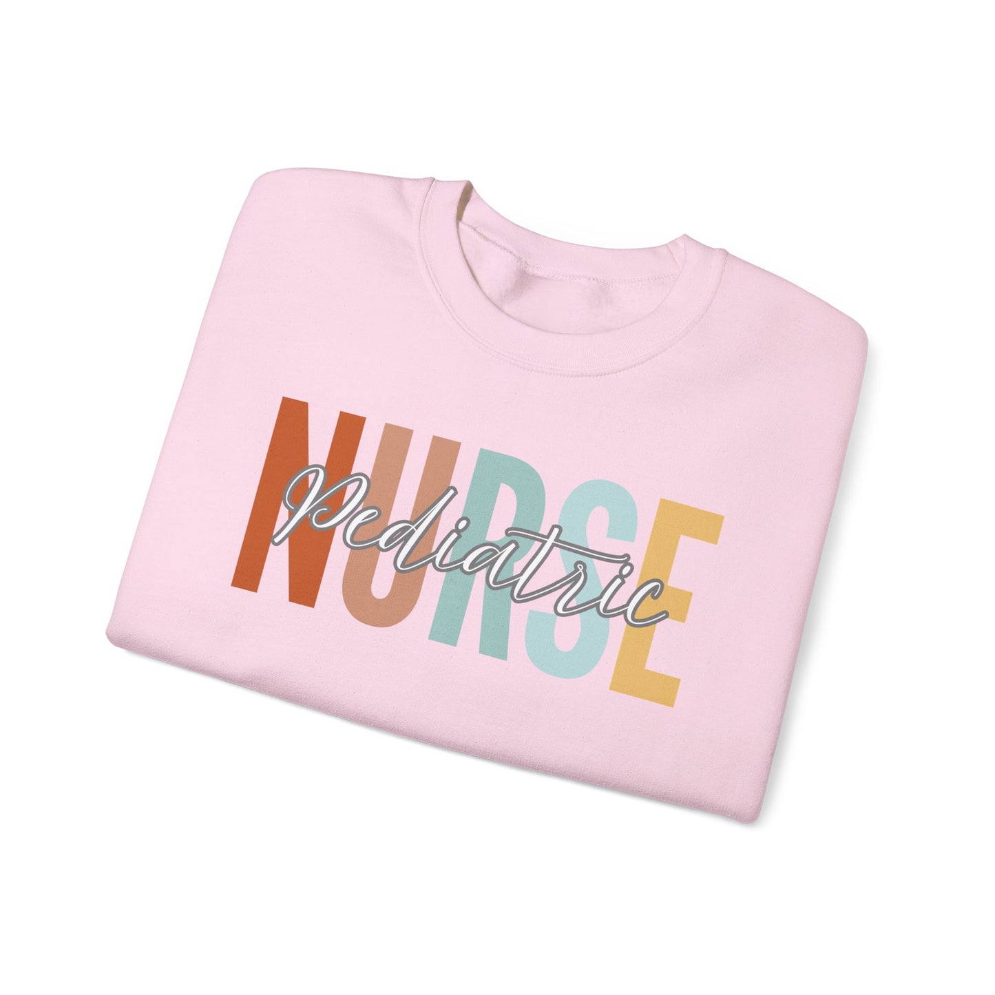 Rainbow Pediatric Nurse Gildan Sweatshirt