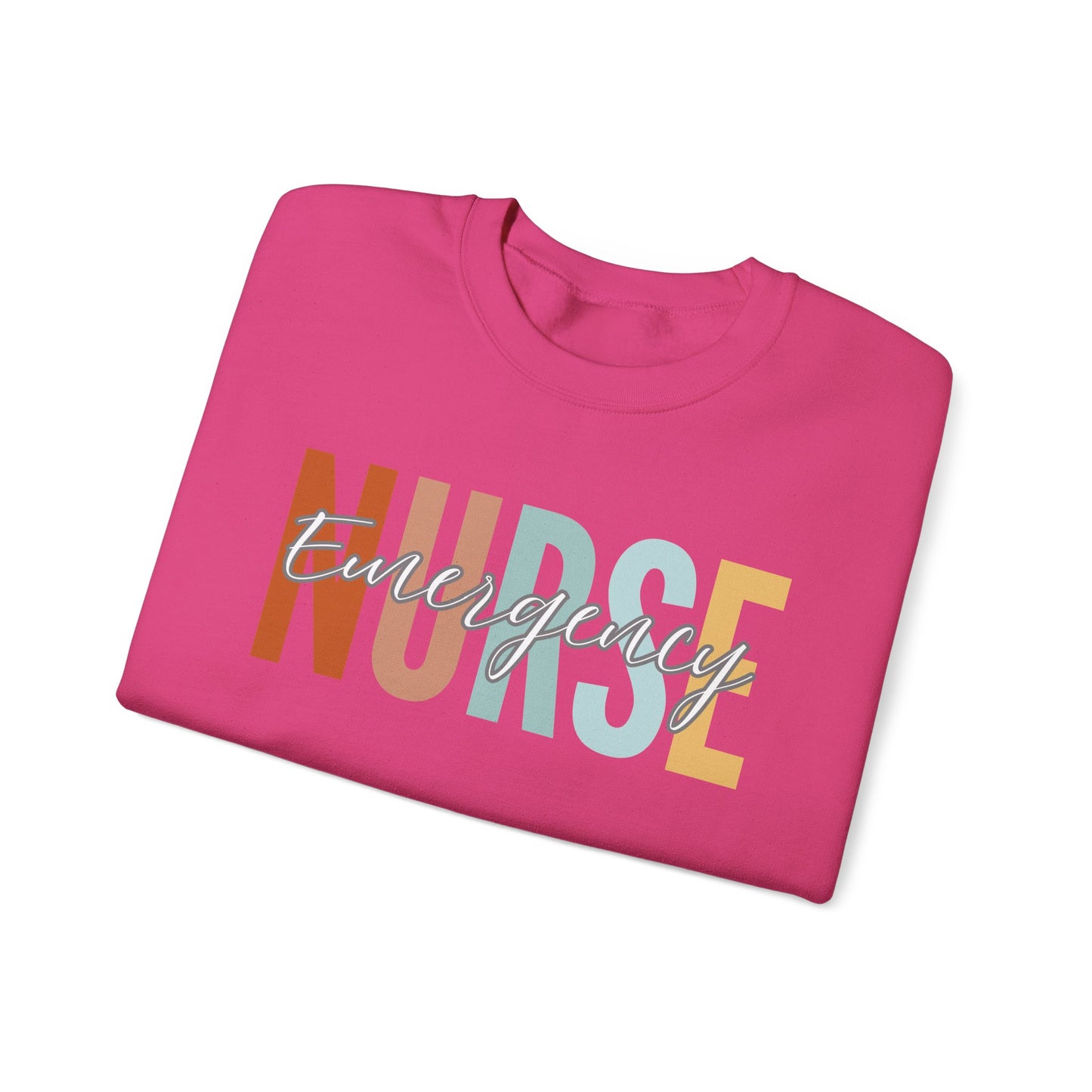 Rainbow Emergency Nurse Gildan Sweatshirt