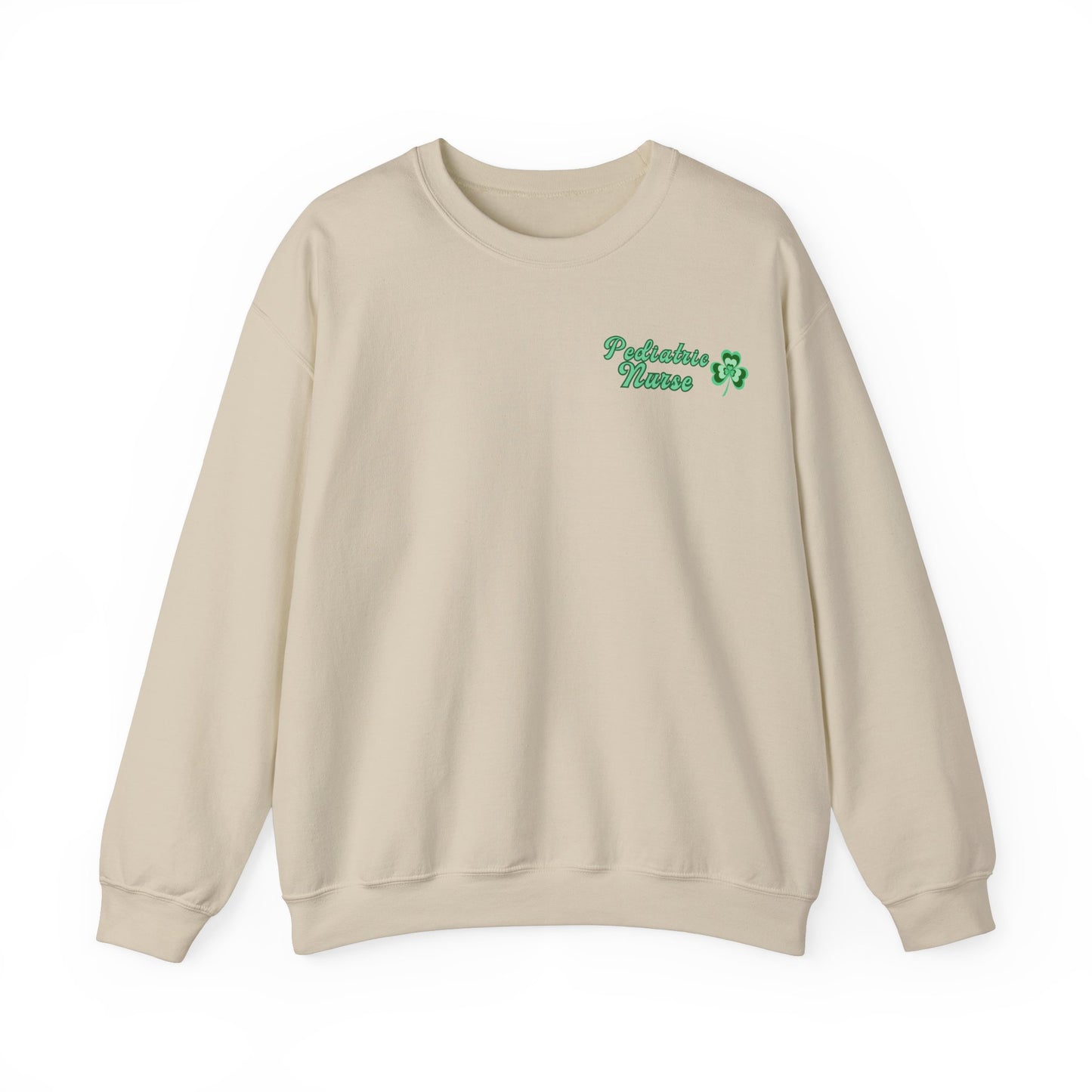 Pediatric Nurse St. Pattys Sweatshirt Its a Good Day to be a Peds Nurse St. Patricks Day Sweatshirt. Pocket design with back design!