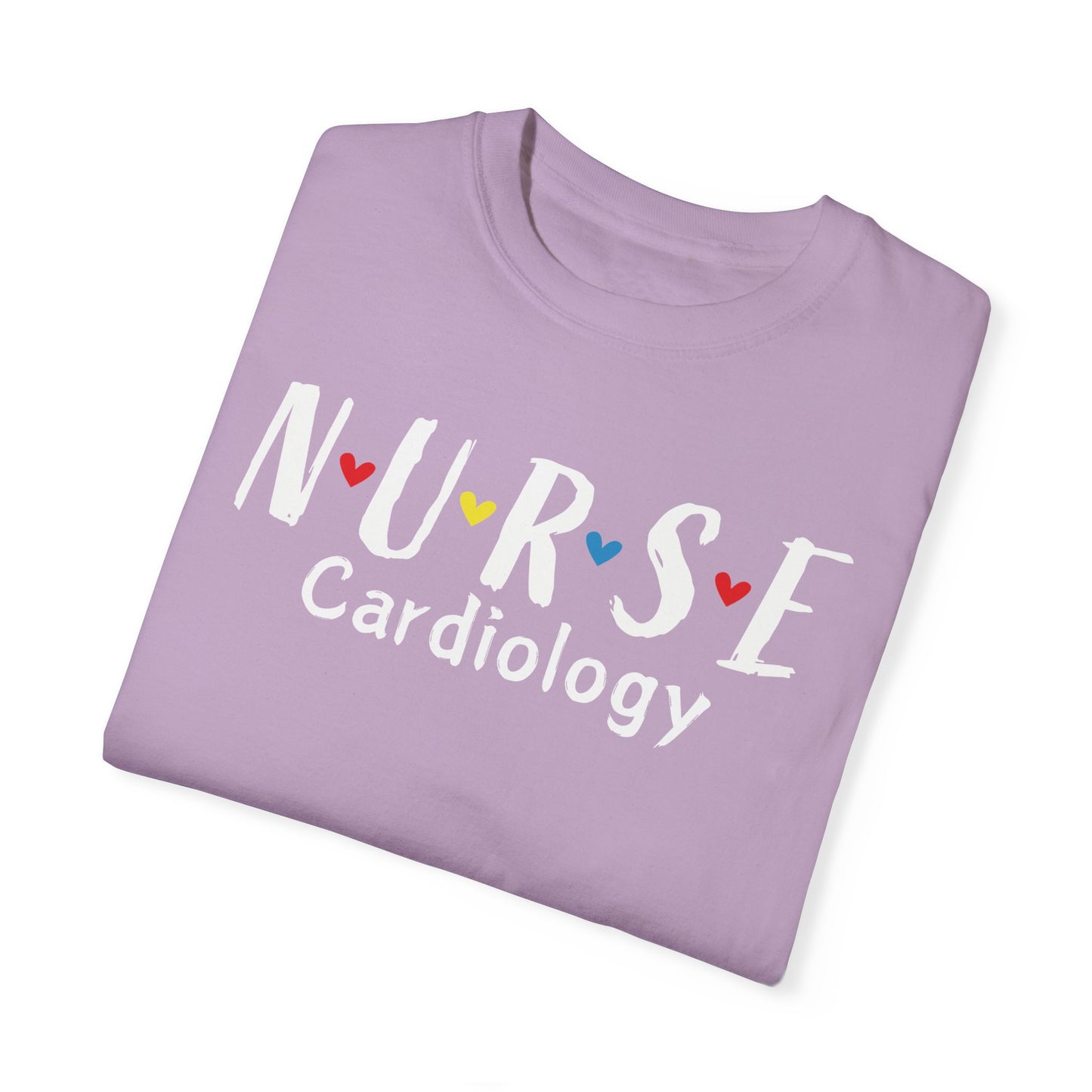 Cute Heart Nurse Cardiology Comfort Colors Shirt