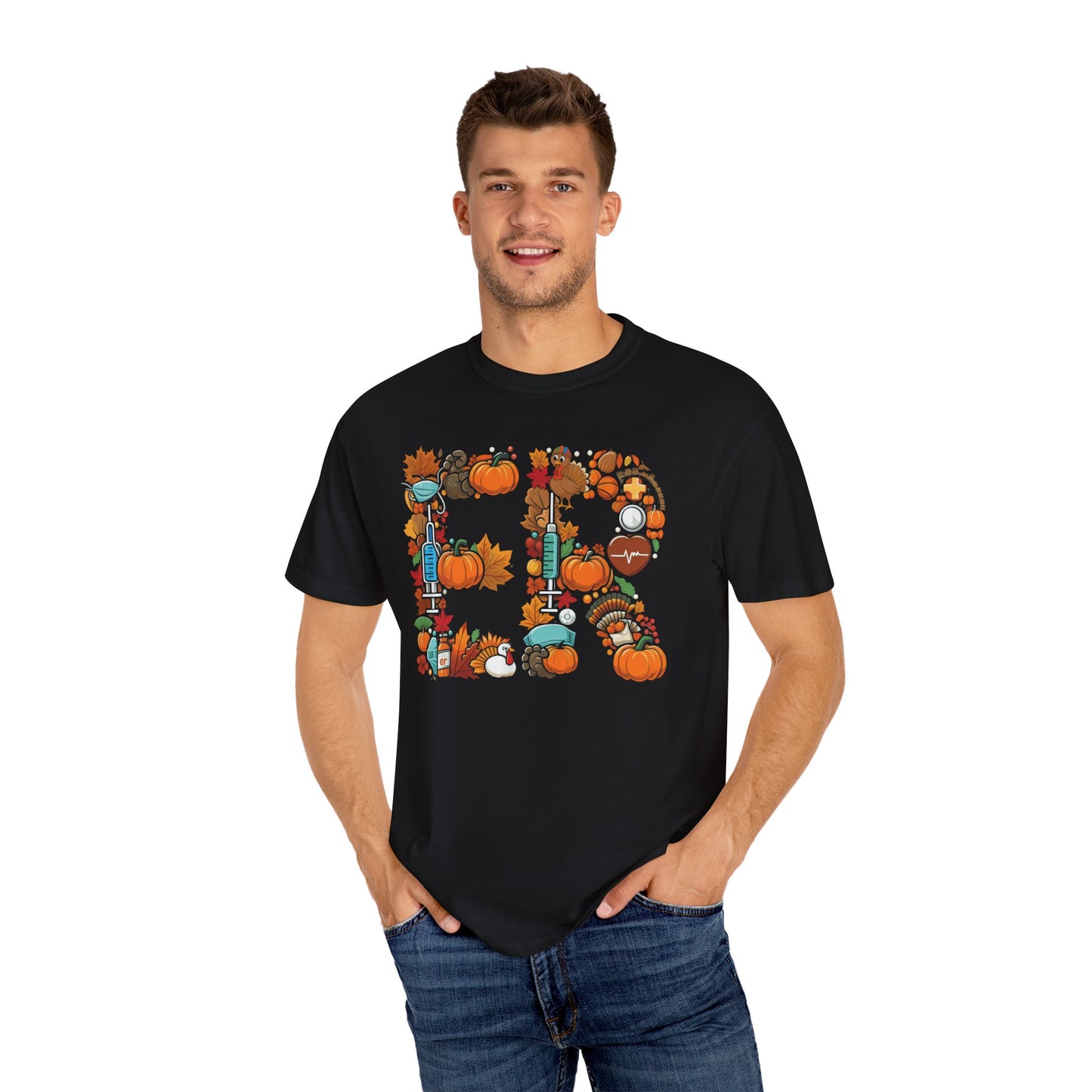 Comfort colors thanksgiving ER shirt