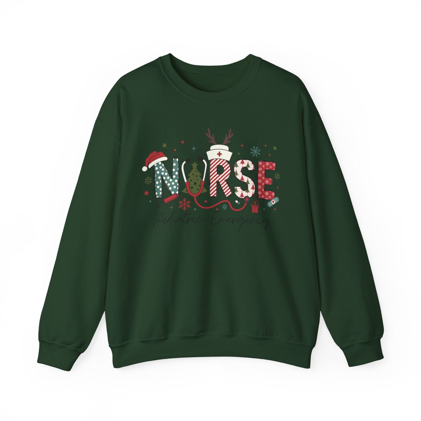 Nurse Christmas Sweatershirt, ER Crew,emergency nurse festive sweatshirt, Gift for Nurse