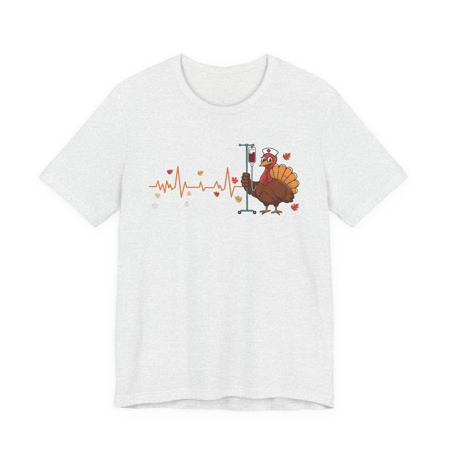 EKG turkey full front  ED Nurse , pediatric nurse thanksgiving shirt, gildan turkey nurse shirt, Peds nurse , fall nurse shirt