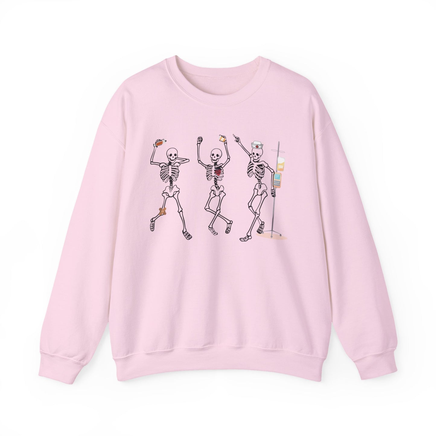 Dancing Skeleton Halloween Sweatshirt, Halloween sweatshirt, nurse sweater , spooky season, funny Halloween sweatshirt