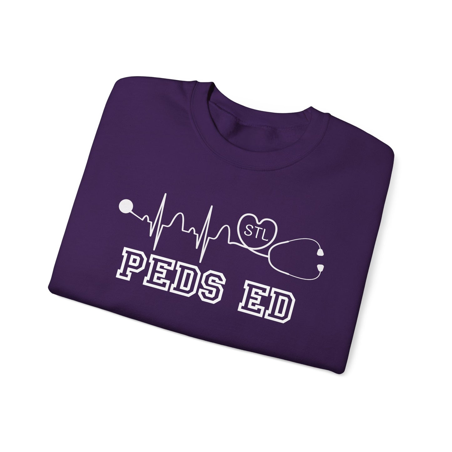 STL PEDS ED Sweatshirt-white lettering