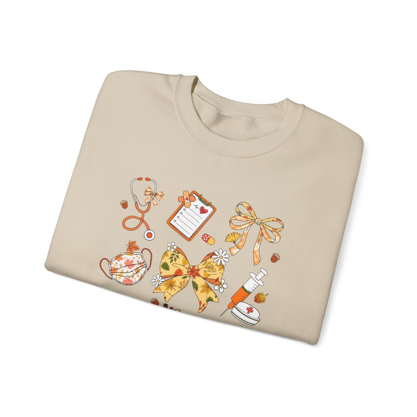 Cute Fall nurse Sweatshirt for all Fall Months, Nurse shirt, gift for nurse, coquette bow, everything fall