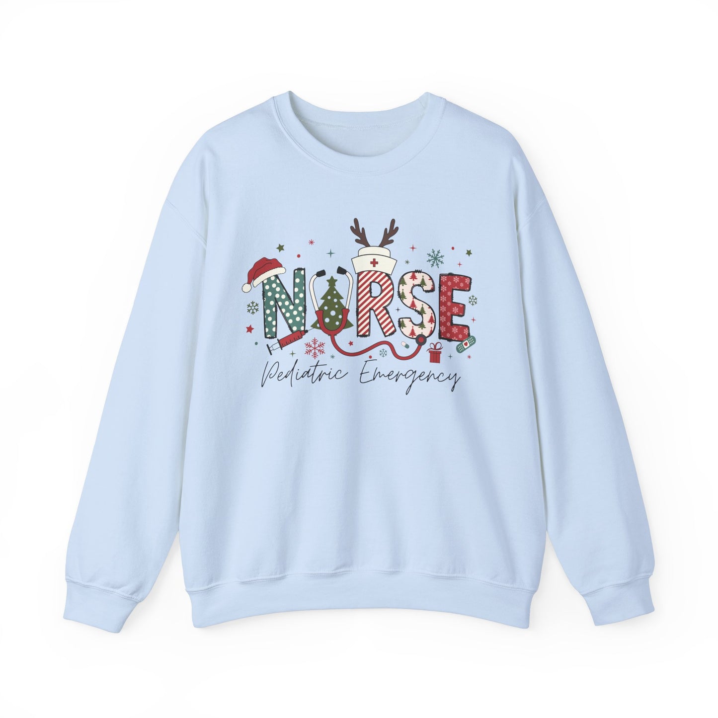 Nurse Christmas Sweatershirt, ER Crew,emergency nurse festive sweatshirt, Gift for Nurse