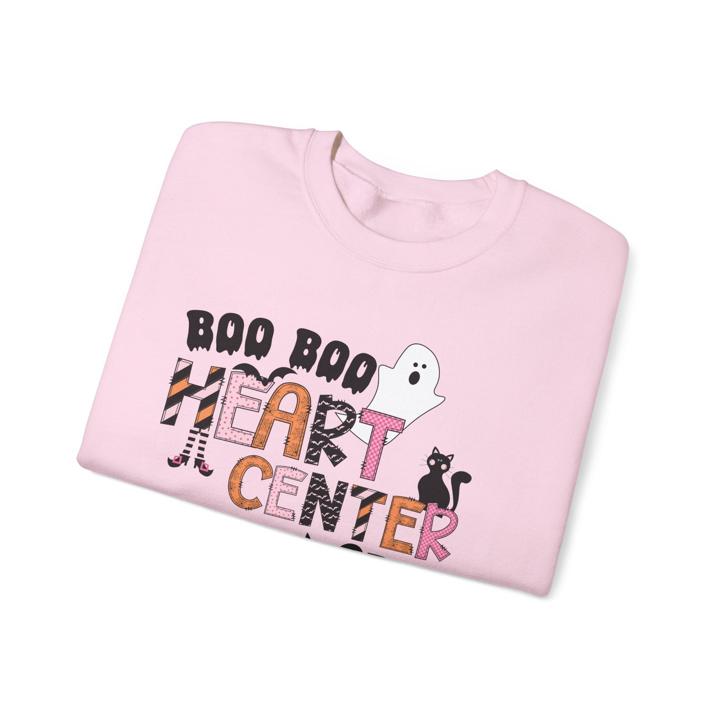 Cardiac Nurse Boo Boo Peds Crew, pediatric nurse Halloween sweatshirt,gildan  ghost nurse sweatshirt, Peds nurse , Spooky nurse shirt