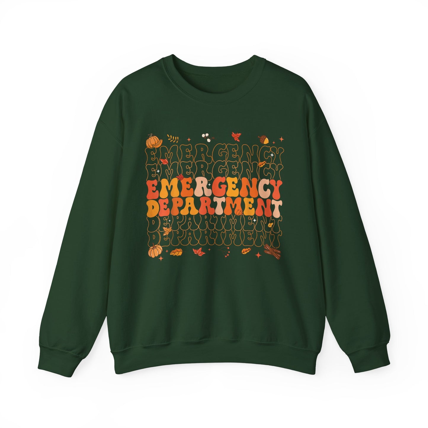 Emergency Fall gildan comfy sweatshirt,  thanksgiving nurse sweatshirt