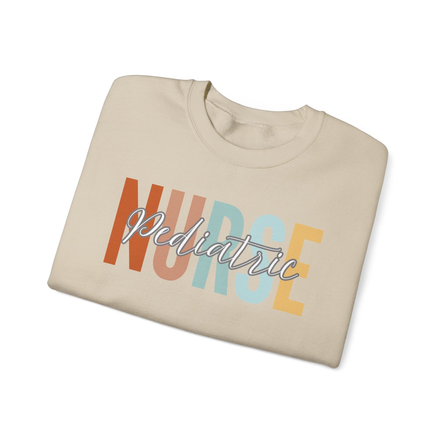 Rainbow Pediatric Nurse Gildan Sweatshirt