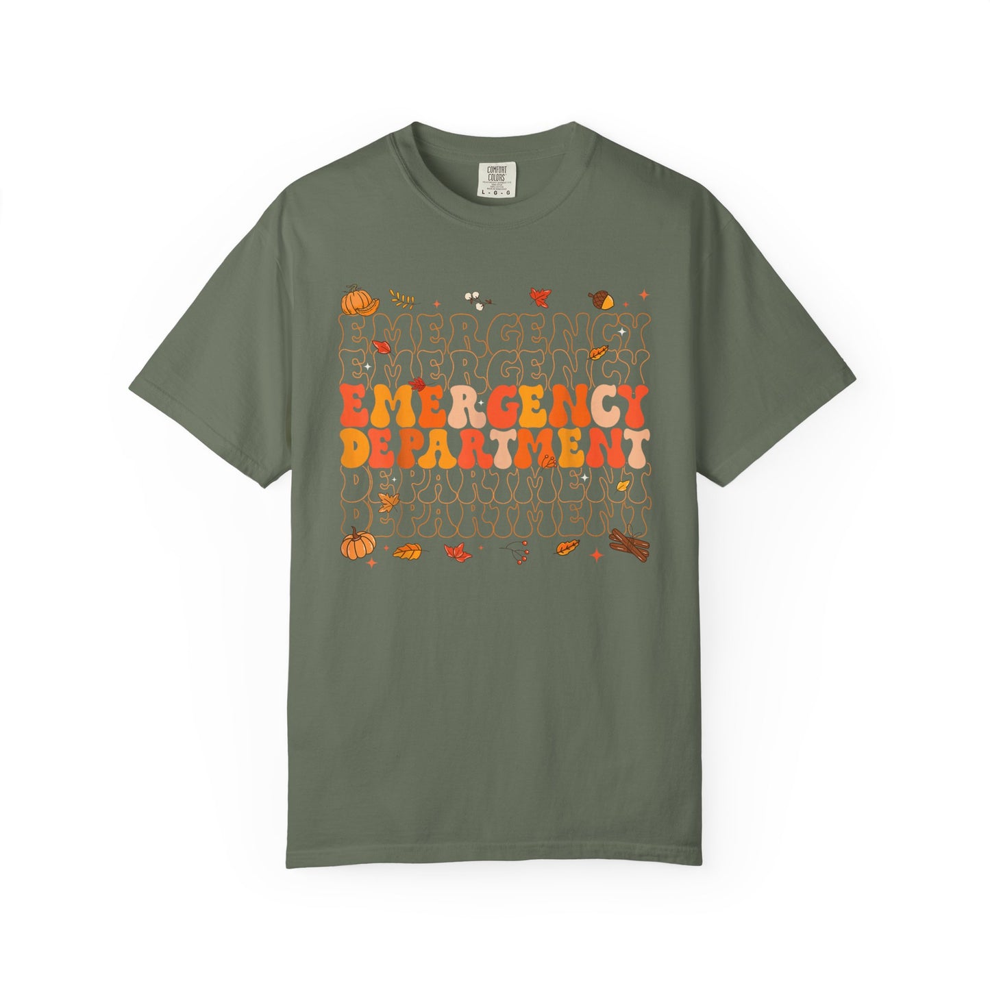 Emergency Fall comfort colors comfy tshirt,  thanksgiving nurse tshirt