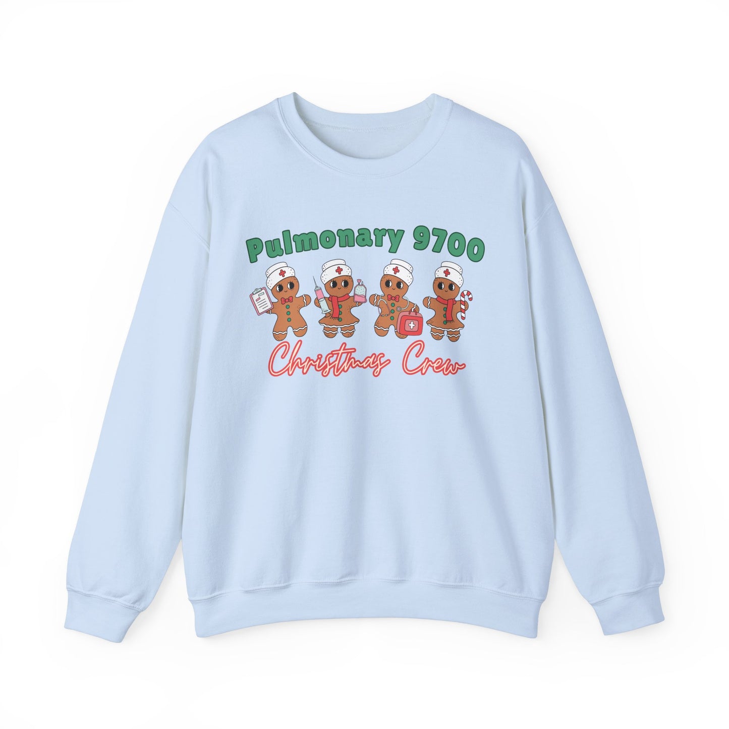 Pulmonary 9700 Christmas Crew, Gingerbread nurse, ER Nurse Christmas sweater, Pediatric Nurse, Christmas Crew