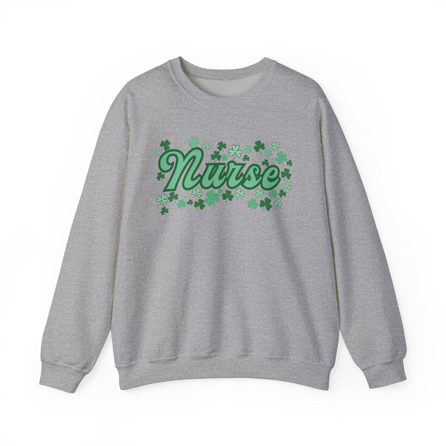 Nurse St. Patricks Clover Sweatshirt, ED RN, nurse sweater, St. Paddys nurse sweater, Pediatrics, Med Surg, NICU