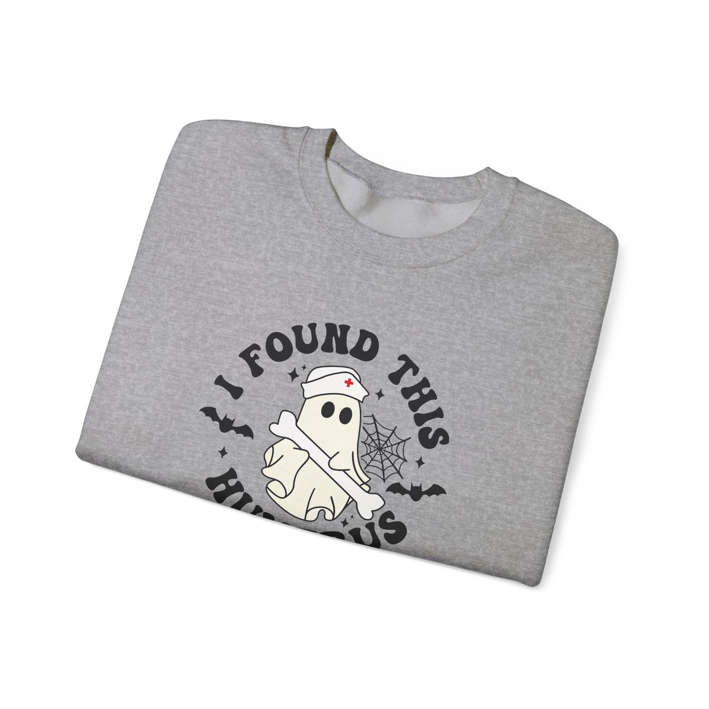Funny Ghost pediatric nurse sweatshirt, Halloween sweatshirt, spooky season, ER RN, NICU nurse,  Halloween Nurse,, floral Halloween ghost,