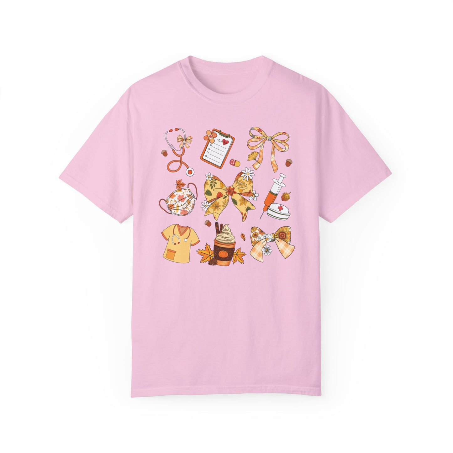 Cute Fall Nurse Shirt for all Fall Months, Nurse shirt, gift for nurse, coquette bow, everything fall, ed nurse, ICU RN