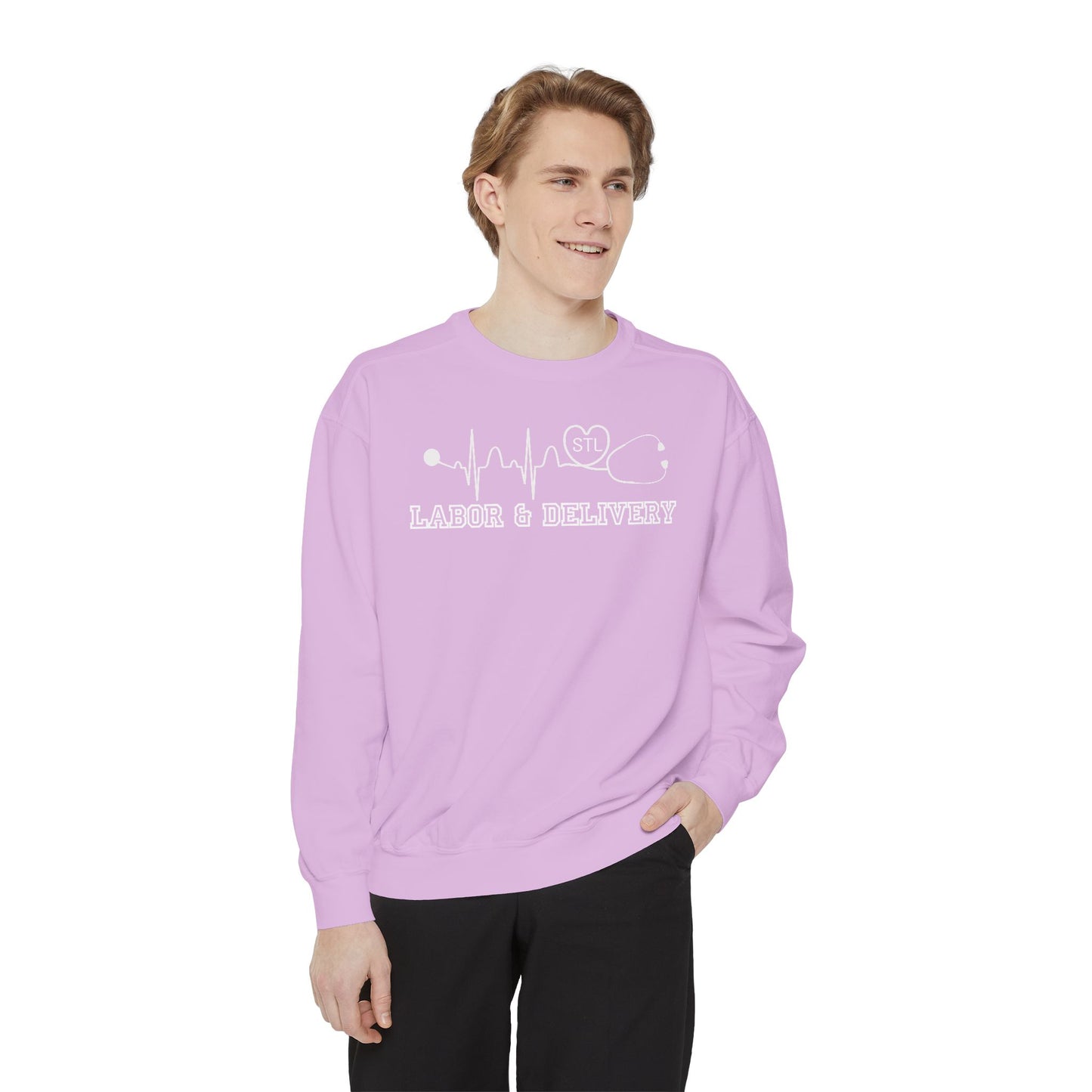 Labor and delivery stl comfort colors sweatshirt, cozy sweatshirt !