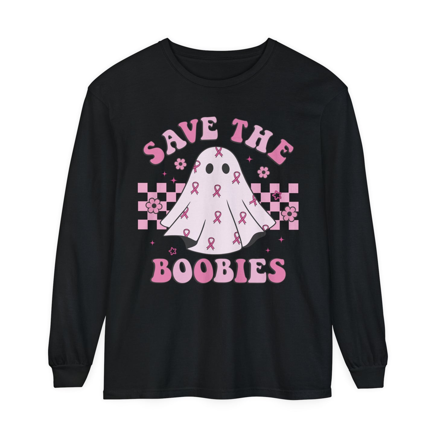 Save the boobies! Breast cancer Awareness long sleeve !  Show your support for your survivor or fighter !