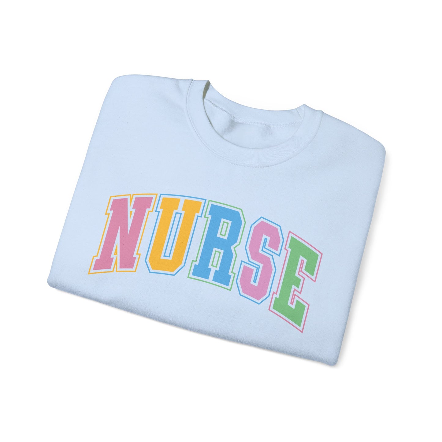Multi Color Nurse  Varsity Letter Sweatshirt