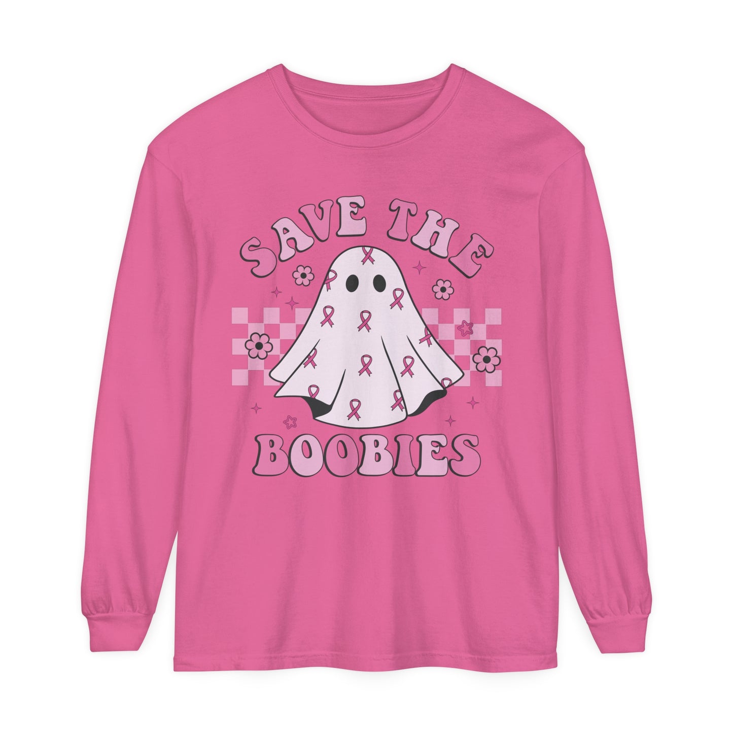 Save the boobies! Breast cancer Awareness long sleeve !  Show your support for your survivor or fighter !